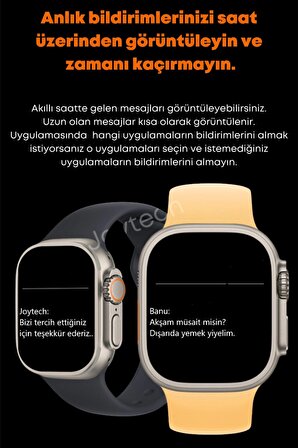 T800 Siyah Ultra Akıllı Saat Ios Andorid Destekli Arama Özeliği Lcd Ekran 3 tuş Smartwatch