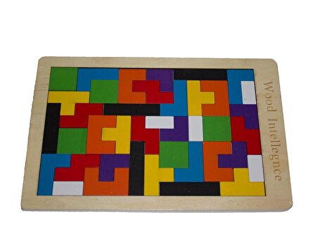 Ahşap Tetris Oyunu Çocuk Oyun Oyuncak