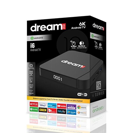 Dreamstar i6 Android Tv Box | 4GB Ram | 64 GB Hafıza | Sesli Komut Kumanda