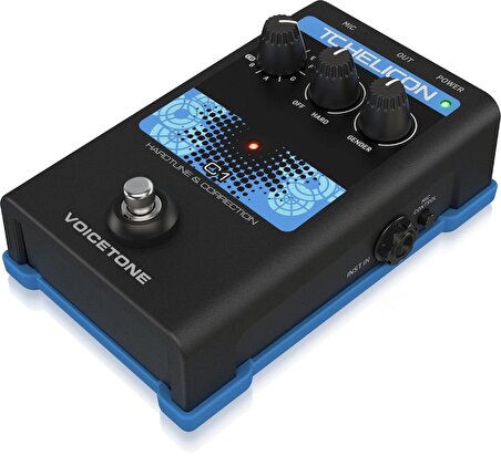 Tc Helicon Voicetone C1 Esnek Perde Düzeltmesi için Basit 1 Düğmeli Pedal