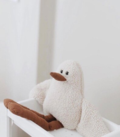 Çocuk Bebek Uyku Arkadaşı Duffy Ördek- Peluş Ördek, Uzun Bacak Kuş