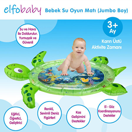 Elfobaby Turtle Bebek su oyun matı (Jumbo)