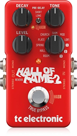 Tc Electronic Hall of Fame 2 Reverb Çığır Açan MASH Ayak Pedalı ve Pırıltılı Efektli İkonik Reverb Pedalı