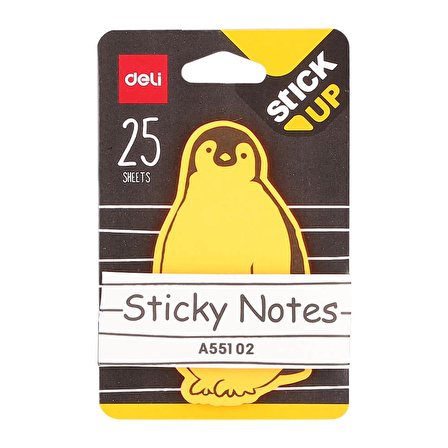 Deli Sticky Notes Yapışkanlı Not Kağıdı Hayvan Figürlü 25 Safya