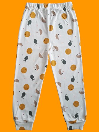 Uzun Kollu Desenli Çocuk Pijama Takım #baskılıçocukpijamatakım #çamaşırbahçesi #uzunkollupijamatakım