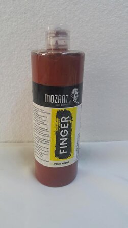 Mozart 500 gr Vegan Parmak Boyası-Yanık Amber
