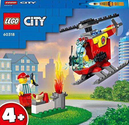 Lego City Yangın Helikopteri 60318 Lisanslı Ürün