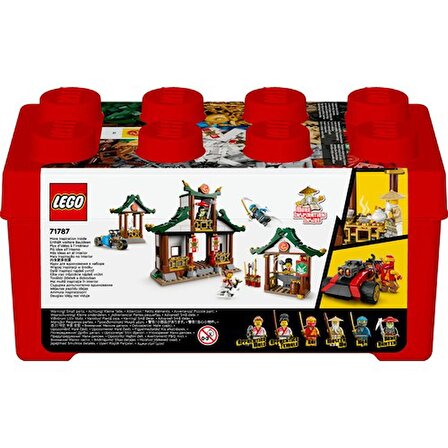 LEGO® Nınjago Yaratıcı Ninja Yapım Parçası Kutusu 71787 - 5 Yaş ve Üzeri Çocuklar Için Araçlar, Dövüş Okulu ve Minifigürler Içeren Yaratıcı Oyuncak Yapım Seti (530 Parça)