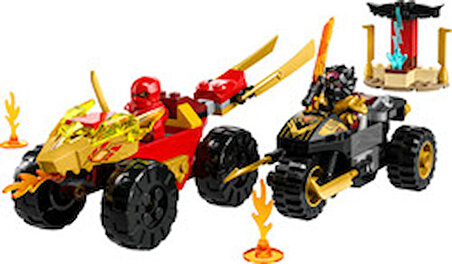 71789 LEGO® NINJAGO Kai ve Ras'ın Araba ve Motosiklet Savaşı