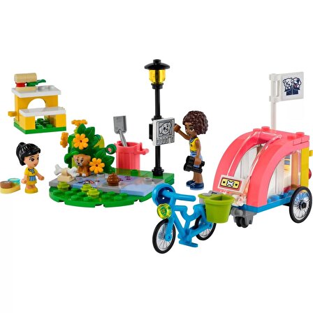 LEGO® Friends Köpek Kurtarma Bisikleti 41738 - 6 Yaş ve Üzeri Çocuklar Için Çıkarılabilir Römorklu Oyuncak Yapım Seti (125 Parça)