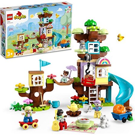 LEGO® DUPLO® 3’ü 1 Arada Ağaç Ev 10993 - 3 Yaş ve Üzeri için Yaratıcı Oyuncak Yapım Seti (126 Parça)