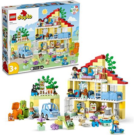 LEGO Lego®  Duplo® Town 3'ü Bir Arada Aile Evi 10994 - 3 Yaş ve Üzeri Çocuklar Için  Yaratıcı Oyuncak Yapım Seti (218 Parça)