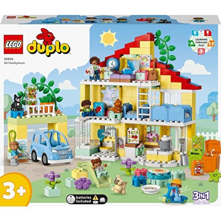 LEGO Lego®  Duplo® Town 3'ü Bir Arada Aile Evi 10994 - 3 Yaş ve Üzeri Çocuklar Için  Yaratıcı Oyuncak Yapım Seti (218 Parça)