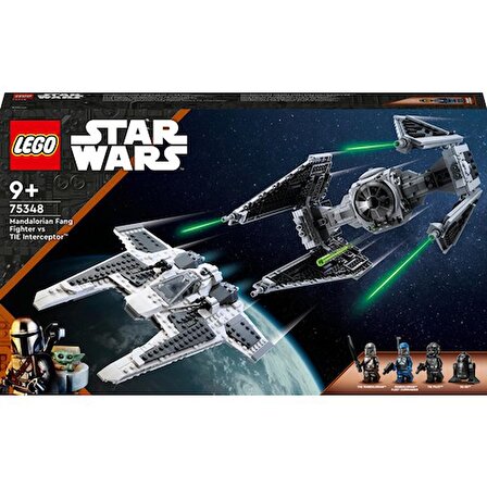 LEGO® Star Wars™ Mandalorian Fang Fighter TIE Interceptor™'a Karşı 75348 - 9 Yaş ve Üzeri Çocuklar için Yaratıcı Oyuncak Yapım Seti (957 Parça)