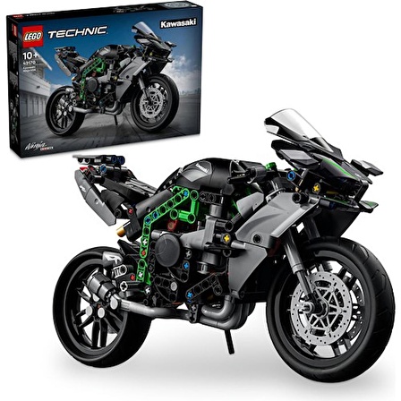 LEGO® Technic Kawasaki Ninja H2R Motosiklet 42170 - 10 Yaş ve Üzeri Çocuklar Için Koleksiyonluk Yaratıcı Oyuncak Model Yapım Seti (643 Parça)