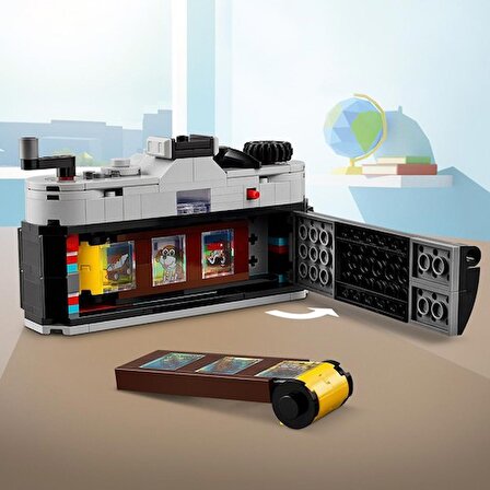 LEGO® Creator Retro Fotoğraf Makinesi 31147 - 8 Yaş ve Üzeri Çocuklar için Televizyon ve Video Kamera Model Seçenekleri İçeren 3#ü 1 Arada Yaratıcı Oyuncak Yapım Seti (261 Parça)