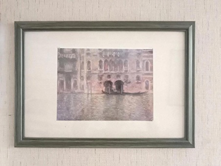 Claude Monet Le Palais De Mula Çerceveli Duvar Tablosu 33X47Cm