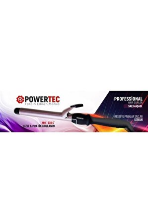 Powertec Professional 11 mm Seramik Saç Maşası