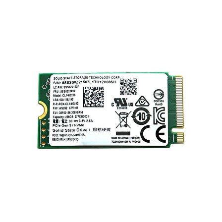 Lite-On CL1-4D256 M.2 256 GB SSD