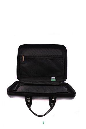 Benetton Logo Siyah ABS Unisex Laptop & Evrak Çantası BNTE50