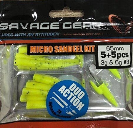 Savage Gear Micro Sandeel Kit 12+2 Parça Türkiye Özel Üretim Yellow 