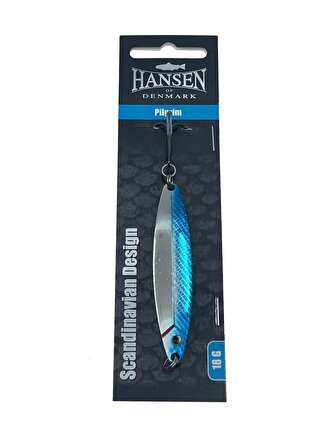 Hansen Pilgrim 9,3cm 42g Silver/Blue Kaşık