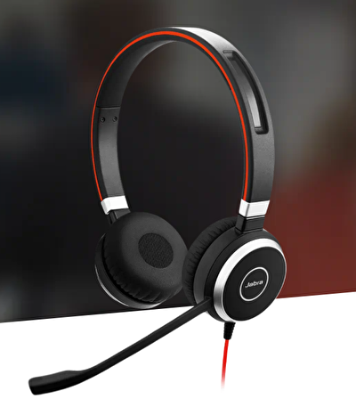 Jabra Evolve 40 Duo USB NC MS Kulak Üstü Kulaklık (Jabra Türkiye Garantili)