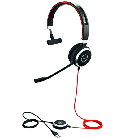 Jabra Evolve 40 Mono NC MS USB Kulak Üstü Kulaklık (Jabra Türkiye Garantili)