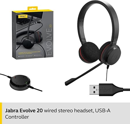 Jabra 100-55900000-99 Evolve 20 Kablolu USB Kulaklık