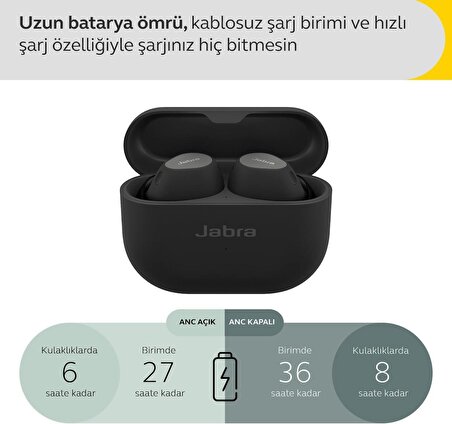 Jabra Elite 10 Comfortfit Bluetooth Kulaklık - Titanium Siyah