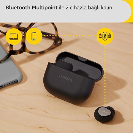 Jabra Elite 10 Comfortfit Bluetooth Kulaklık - Titanium Siyah