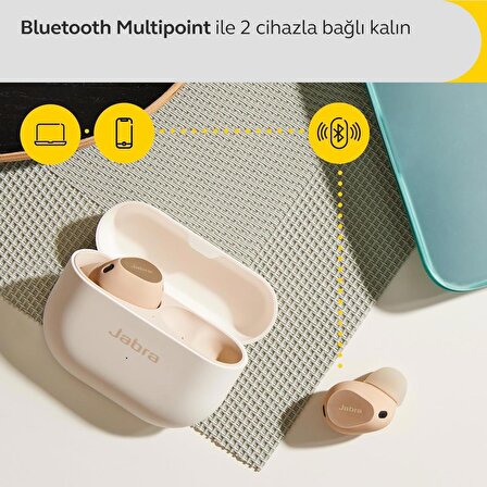 Jabra Elite 10 Comfortfit Bluetooth Kulaklık - Krem