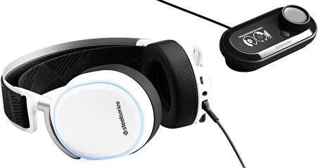 SteelSeries Arctis Pro + Gamedac Hi-Res Mikrofonlu Stereo RGB Gürültü Önleyicili Oyuncu Kulak Üstü Kablolu Kulaklık