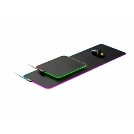 SteelSeries Qck Prism XL Cloth (Kumaş Yüzey) RGB Gaming Oyun Mousepad