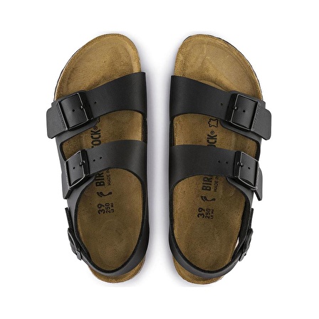 Birkenstock Milano Bf Hakiki Deri İki Tokalı Terlik Sandalet