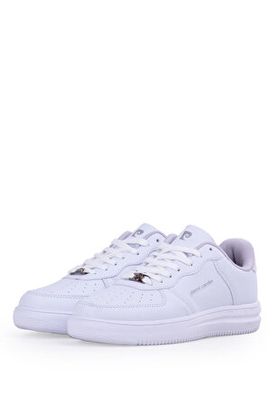 Pierre Cardin Kadın Düz Beyaz Günlük Sneaker Ayakkabı