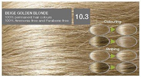 Organik İçerikli Saç Boyası (60 ml)  - 10.3 Altın Sarısı - Naturigin