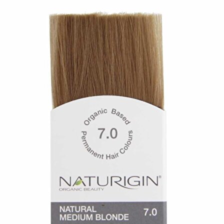Organik İçerikli Saç Boyası (60 ml) - 7.0 Doğal Orta Sarı - Naturigin