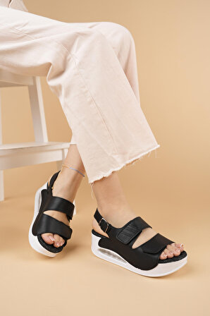 Khayt Missy Ortopedik Bantlı Air Taban Günlük Kadın Sandalet