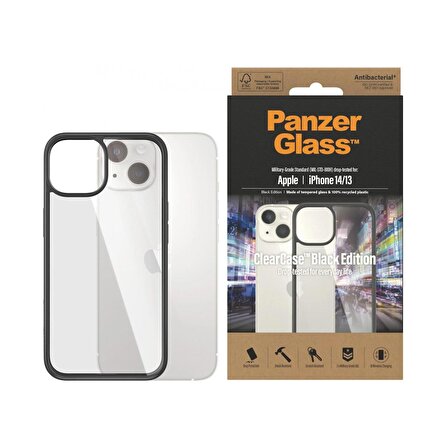 PanzerGlass ClearCase Apple iPhone 14 | 13 | Siyah