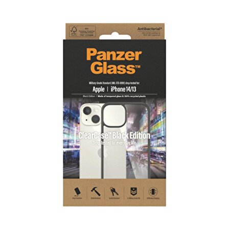 PanzerGlass ClearCase Apple iPhone 14 | 13 | Siyah