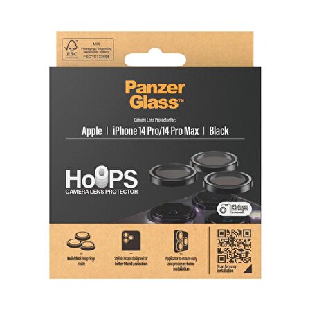 PanzerGlass Hoops Camera Lens Protector Rings for iPhone 14 Pro | 14 Pro Max