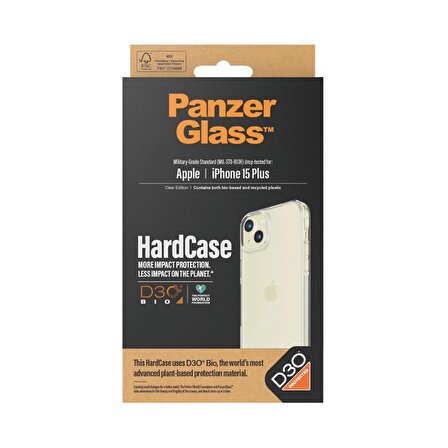 PanzerGlass iPhone 15 Plus Hardcase D3O Kapak
