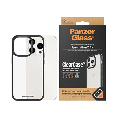 PanzerGlass iPhone 15 Pro Clearcase D3O Kapak