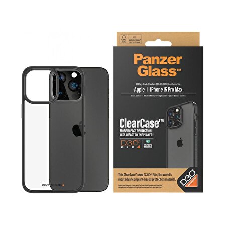 PanzerGlass iPhone 15 Pro Max Clearcase D3O Kapak