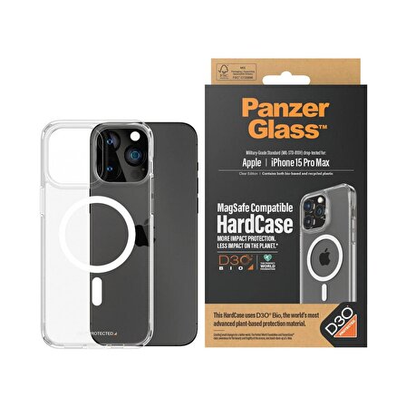 PanzerGlass iPhone 15 Pro Max HardCase MagSafe D3O Kapak