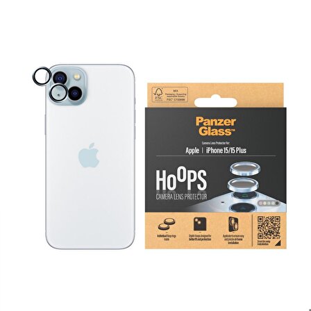 PanzerGlass Hoops iPhone 15/15 Plus Mavi Lens Koruyucu