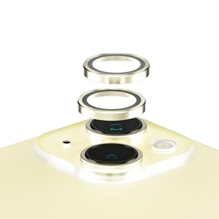 PanzerGlass Hoops iPhone 15/15 Plus Gold Lens Koruyucu