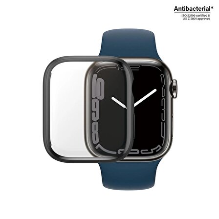 PanzerGlass Full Body Apple Watch 7/New Watch 2022 (45 mm) Black AB Ekran Koruyucu (Apple Watch Uyumlu)