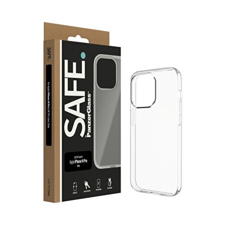 PanzerGlass SAFE. Soft TPU Case for Apple iPhone 14 Pro Şeffaf Kılıf